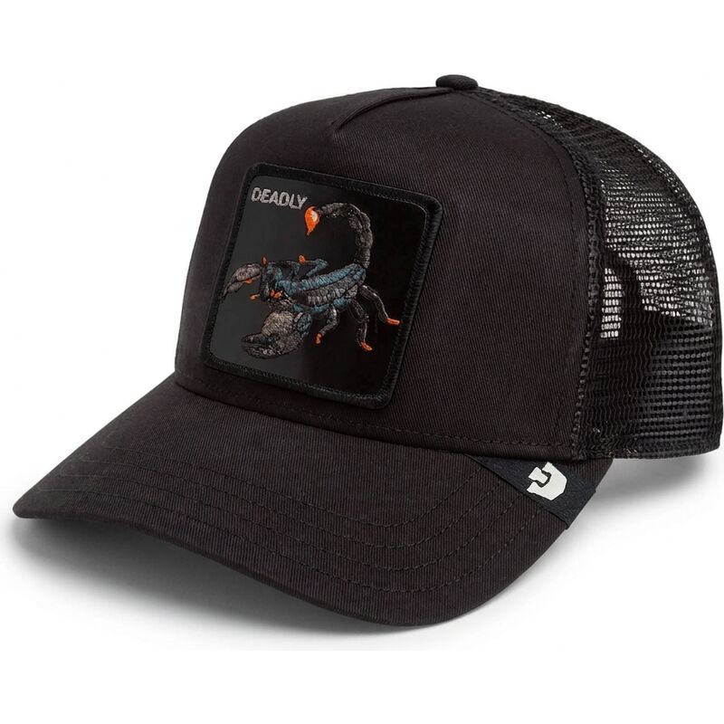 lippikset-kaareva-rekka-musta-snapback-deadly-scorpion-original-recipe-the-farm-goorin-bros
