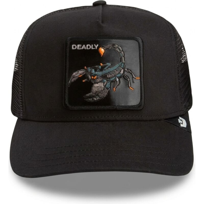 lippikset-kaareva-rekka-musta-snapback-deadly-scorpion-original-recipe-the-farm-goorin-bros