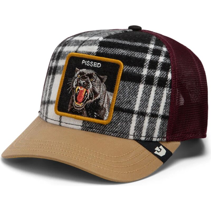 lippikset-kaareva-rekka-monivarinen-snapback-brit-panther-check-mate-pissed-the-farm-goorin-bros