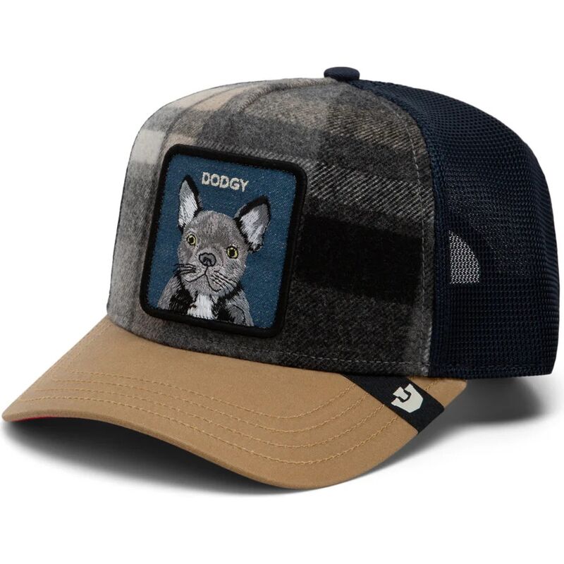 lippikset-kaareva-rekka-monivarinen-snapback-brit-frenchie-check-mate-dodgy-the-farm-goorin-bros