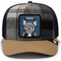 lippikset-kaareva-rekka-monivarinen-snapback-brit-frenchie-check-mate-dodgy-the-farm-goorin-bros