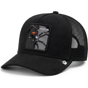 Lippikset kaareva rekka musta snapback Black Out Spider Blackened Metallic Poison The Farm Goorin Bros.