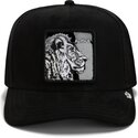 lippikset-kaareva-rekka-musta-snapback-black-out-lion-blackened-metallic-alpha-the-farm-goorin-bros