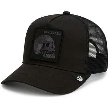 Lippikset kaareva rekka musta snapback Tonal Skull Full Intent Cancelled The Farm Goorin Bros.