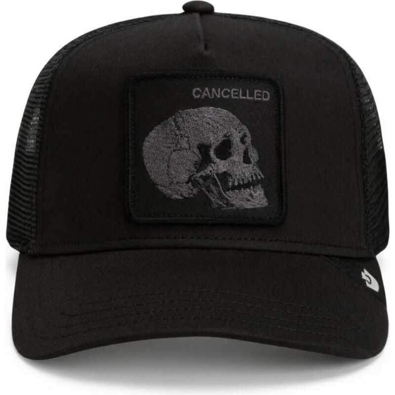 lippikset-kaareva-rekka-musta-snapback-tonal-skull-full-intent-cancelled-the-farm-goorin-bros
