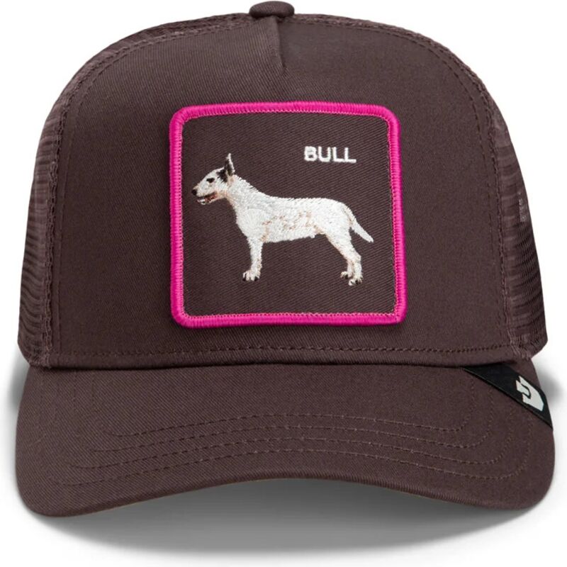 lippikset-kaareva-rekka-ruskea-snapback-shadow-bull-terrier-off-the-leash-the-farm-goorin-bros