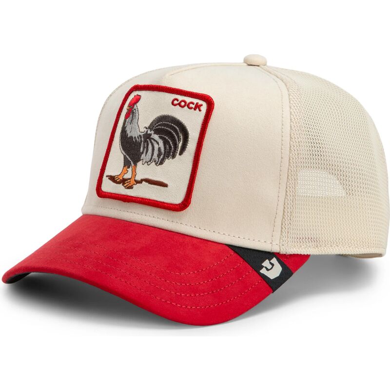 lippikset-kaareva-rekka-punainen-snapback-the-suede-rooster-microsuede-cock-the-farm-goorin-bros