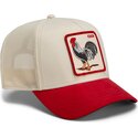 lippikset-kaareva-rekka-punainen-snapback-the-suede-rooster-microsuede-cock-the-farm-goorin-bros