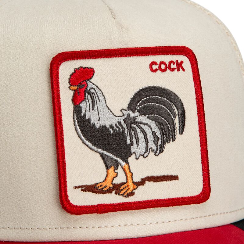 lippikset-kaareva-rekka-punainen-snapback-the-suede-rooster-microsuede-cock-the-farm-goorin-bros