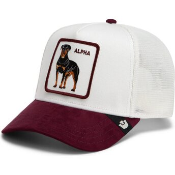 Lippikset kaareva rekka valkoinen snapback Suede Alpha Microsuede The Farm Goorin Bros.