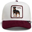 lippikset-kaareva-rekka-valkoinen-snapback-suede-alpha-microsuede-the-farm-goorin-bros