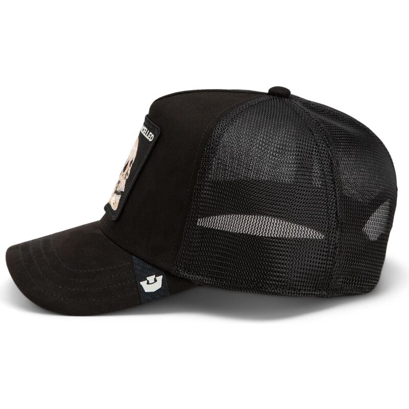 lippikset-kaareva-rekka-musta-snapback-suede-cancelled-skull-microsuede-the-farm-goorin-bros