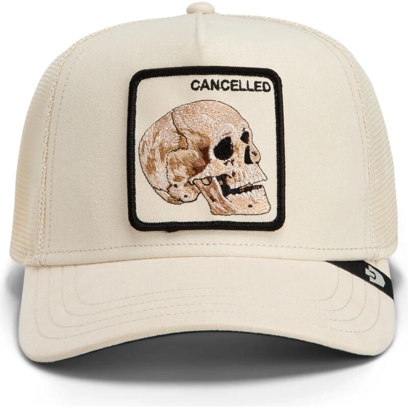 lippikset-kaareva-rekka-beige-snapback-suede-cancelled-skull-microsuede-the-farm-goorin-bros
