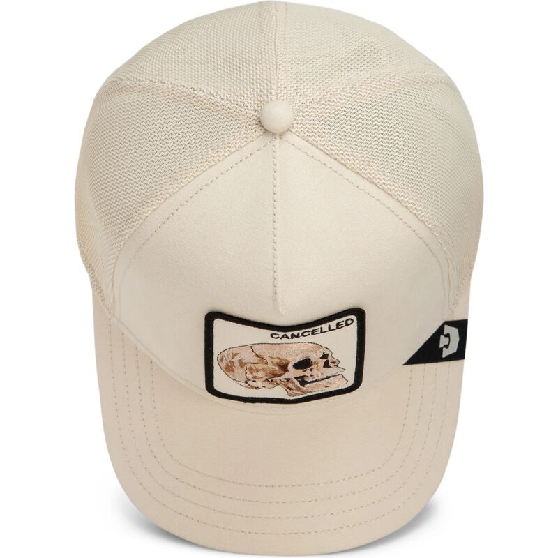 lippikset-kaareva-rekka-beige-snapback-suede-cancelled-skull-microsuede-the-farm-goorin-bros