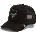lippikset-kaareva-rekka-musta-snapback-suede-scorpion-microsuede-the-farm-goorin-bros