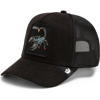 Lippikset kaareva rekka musta snapback Suede Scorpion Microsuede The Farm Goorin Bros.