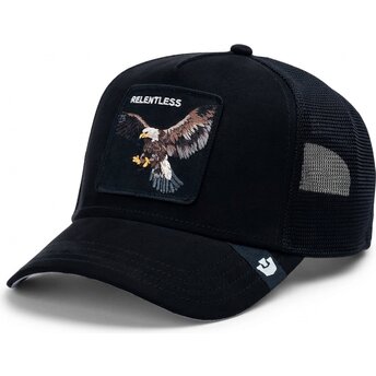 Lippikset kaareva rekka musta snapback Suede Relentless Eagle Microsuede The Farm Goorin Bros.