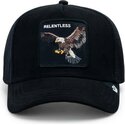 lippikset-kaareva-rekka-musta-snapback-suede-relentless-eagle-microsuede-the-farm-goorin-bros