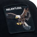lippikset-kaareva-rekka-musta-snapback-suede-relentless-eagle-microsuede-the-farm-goorin-bros