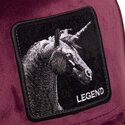 lippikset-kaareva-rekka-punainen-snapback-velour-legend-the-farm-goorin-bros