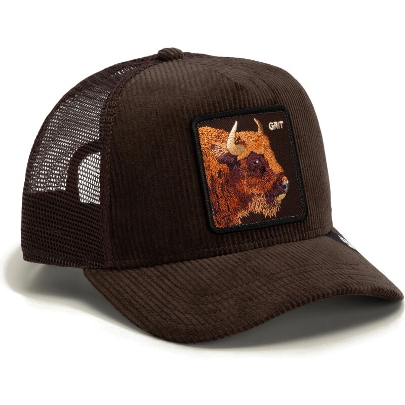 lippikset-kaareva-rekka-ruskea-snapback-corduroy-grit-ridgeline-the-farm-goorin-bros