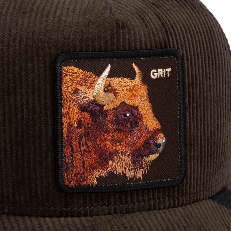 lippikset-kaareva-rekka-ruskea-snapback-corduroy-grit-ridgeline-the-farm-goorin-bros