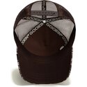 lippikset-kaareva-rekka-ruskea-snapback-engraved-dog-camo-glitch-the-farm-goorin-bros