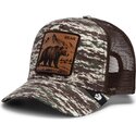 lippikset-kaareva-rekka-maastokuvio-snapback-engraved-bear-camo-glitch-the-farm-goorin-bros