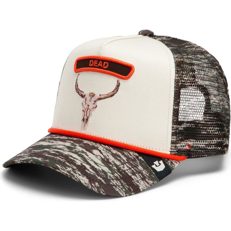 lippikset-kaareva-rekka-maastokuvio-snapback-rocker-dead-camo-glitch-skull-the-farm-goorin-bros