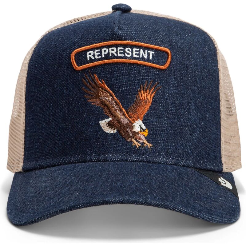 lippikset-kaareva-rekka-laivastonsininen-snapback-represent-rocker-denim-after-dark-the-farm-goorin-bros