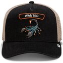 lippikset-kaareva-rekka-musta-snapback-wanted-rocker-denim-after-dark-the-farm-goorin-bros