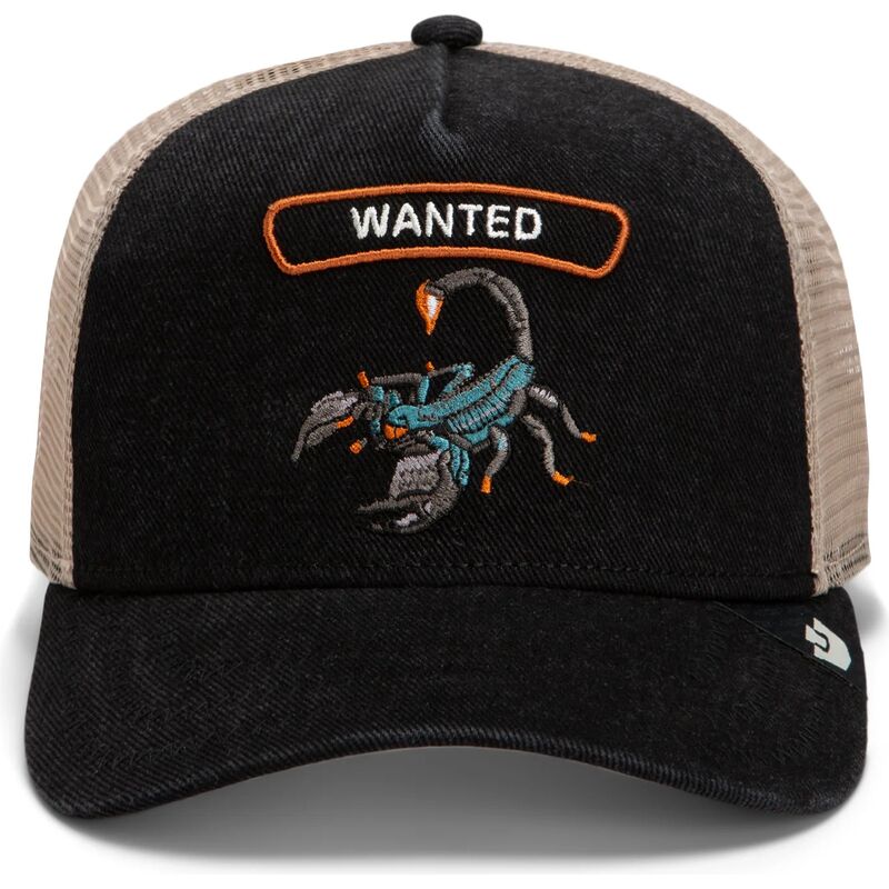 lippikset-kaareva-rekka-musta-snapback-wanted-rocker-denim-after-dark-the-farm-goorin-bros