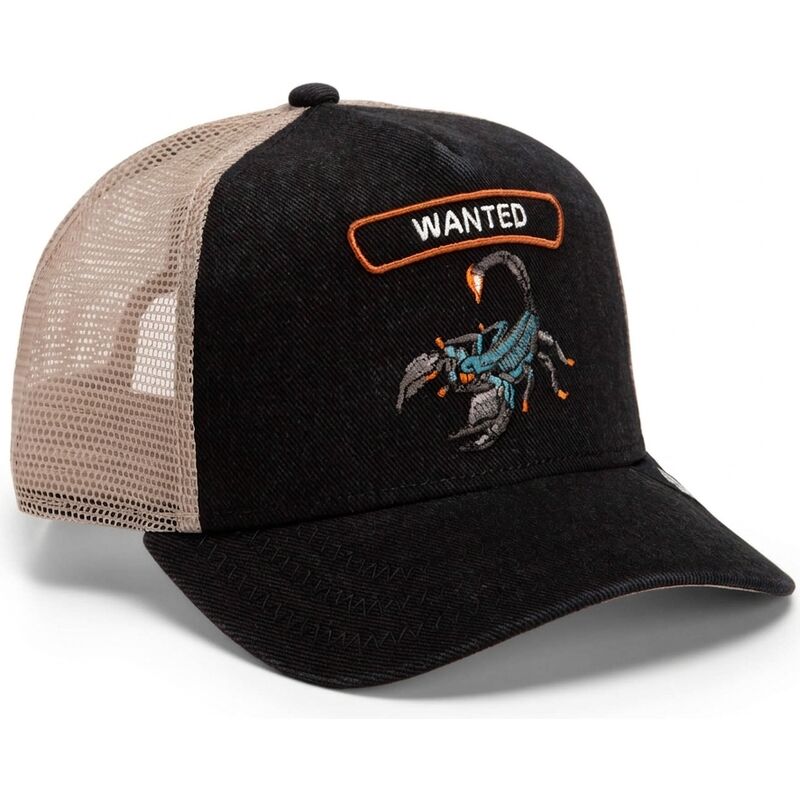 lippikset-kaareva-rekka-musta-snapback-wanted-rocker-denim-after-dark-the-farm-goorin-bros