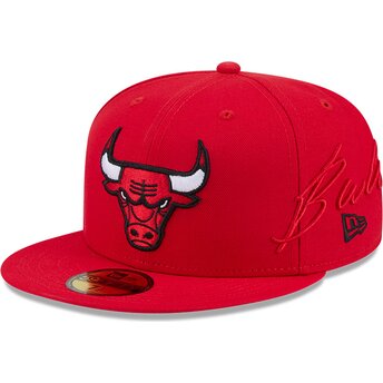 Lippikset litteä punainen istuva 59FIFTY Side Script Chicago Bulls NBA New Era