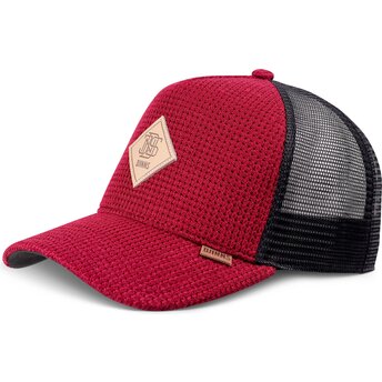 Lippikset kaareva rekka punainen snapback HFT Knitted Fab Djinns