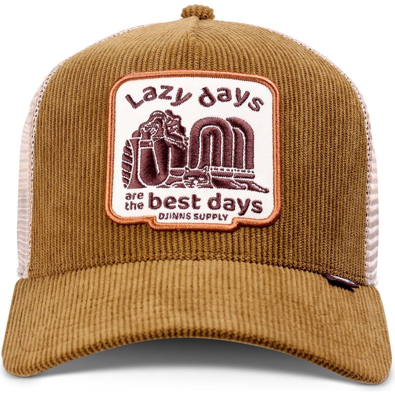 lippikset-kaareva-rekka-ruskea-snapback-hft-lazy-days-djinns