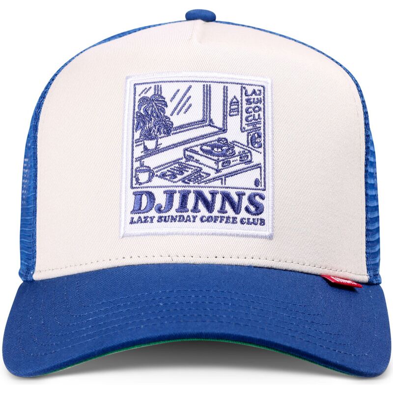 lippikset-kaareva-rekka-sininen-snapback-lscc-lazy-sunday-coffee-club-record-djinns