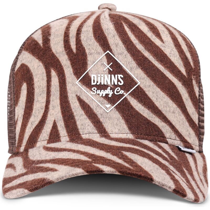 lippikset-kaareva-rekka-ruskea-snapback-hft-rubbertigerstripes-djinns
