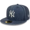 lippikset-littea-laivastonsininen-istuva-59fifty-washed-new-york-yankees-mlb-new-era