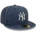 lippikset-littea-laivastonsininen-istuva-59fifty-washed-new-york-yankees-mlb-new-era