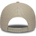 lippikset-kaareva-beige-saadettava-nauha-9forty-pu-weave-new-york-yankees-mlb-new-era