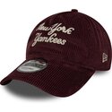 lippikset-kaareva-punainen-saadettava-nauha-9twenty-a-frame-cord-script-new-york-yankees-mlb-new-era