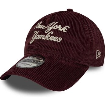 Lippikset kaareva punainen säädettävä nauha 9TWENTY A Frame Cord Script New York Yankees MLB New Era