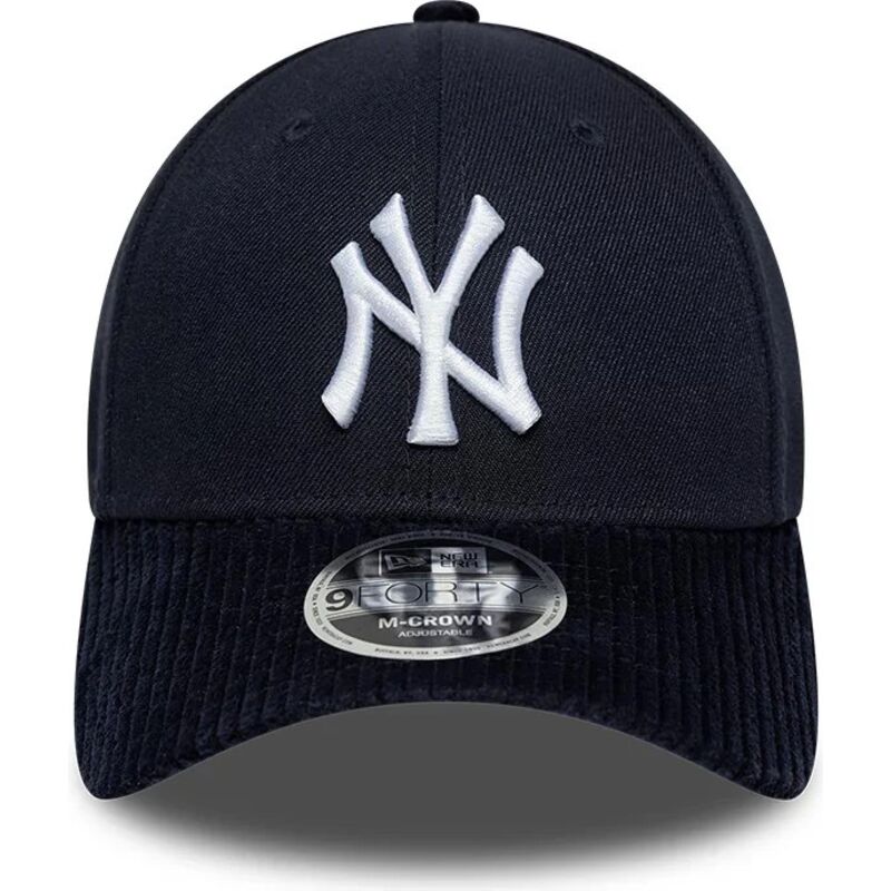 lippikset-kaareva-laivastonsininen-snapback-9forty-m-crown-cord-visor-new-york-yankees-mlb-new-era