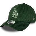 lippikset-kaareva-vihrea-snapback-9forty-m-crown-chunky-cord-los-angeles-dodgers-mlb-new-era