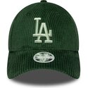 lippikset-kaareva-vihrea-snapback-9forty-m-crown-chunky-cord-los-angeles-dodgers-mlb-new-era