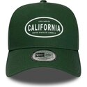 lippikset-kaareva-vihrea-snapback-9forty-e-frame-rubber-california-los-angeles-new-era