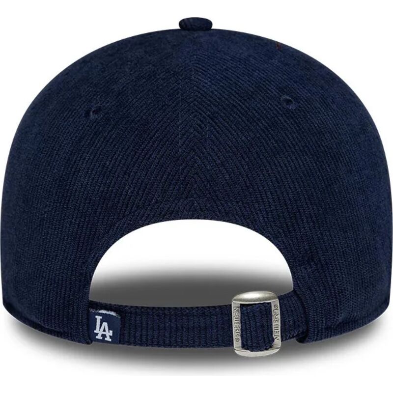 lippikset-kaareva-laivastonsininen-saadettava-nauha-9twenty-cord-script-los-angeles-dodgers-mlb-new-era
