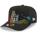 lippikset-kaareva-musta-snapback-9fifty-a-frame-precurved-skyline-los-angeles-dodgers-mlb-new-era