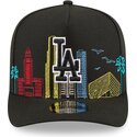 lippikset-kaareva-musta-snapback-9fifty-a-frame-precurved-skyline-los-angeles-dodgers-mlb-new-era